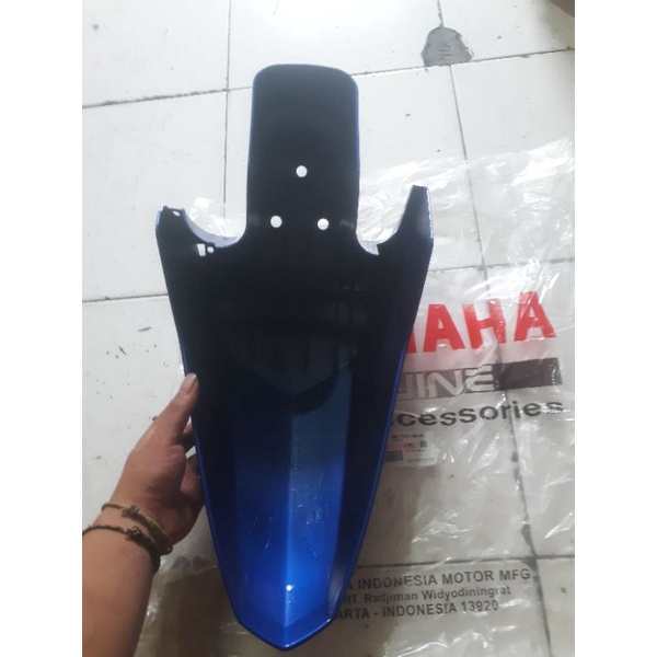 spakbor depan x ride 115 2bu biru original yamaha
