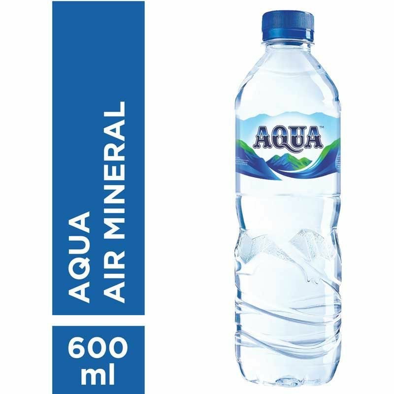 Aqua 600ml 600 ml 1 Dus 24 Botol Air Mineral Tanggung Sedang Murah