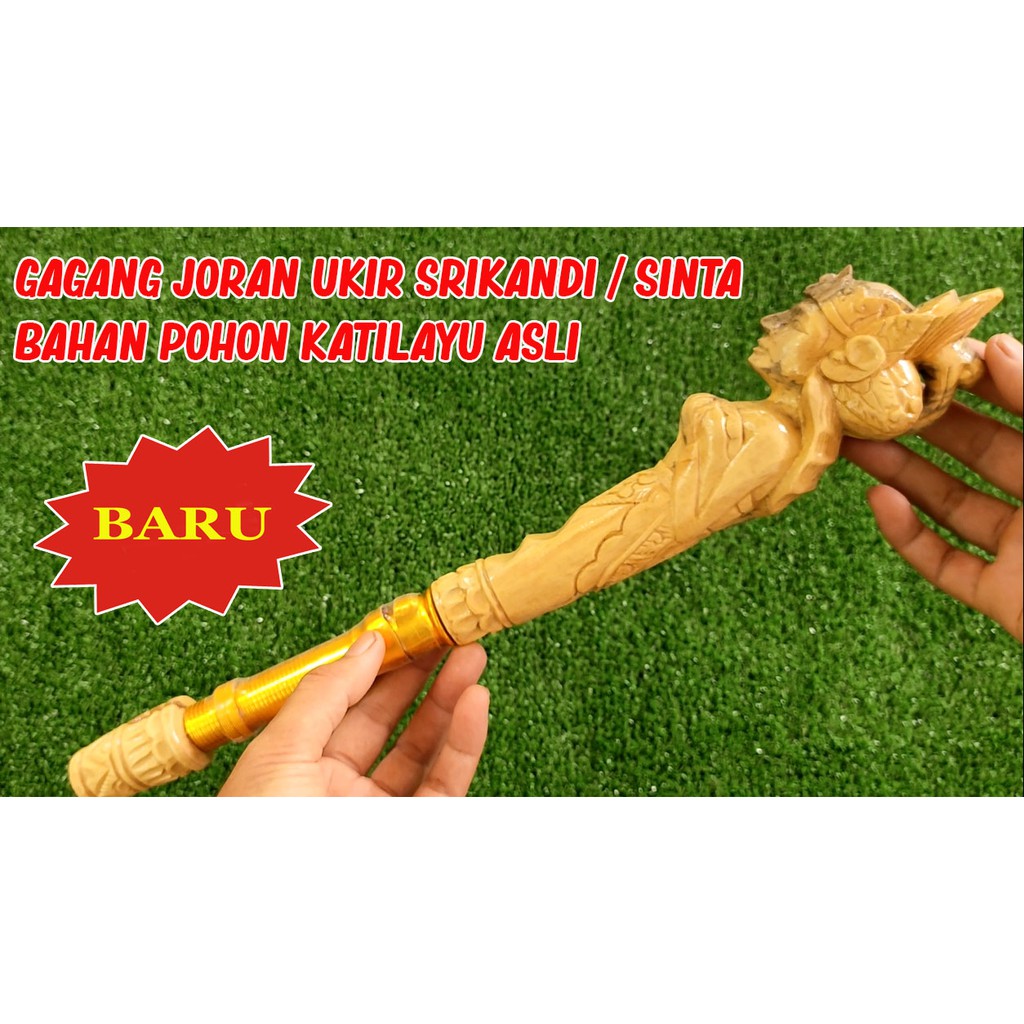 Gagang Joran Pancing Ukir Wayang Srikandi / Sinta