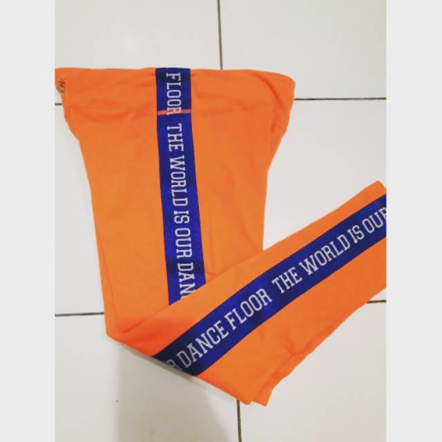 Legging Zumba Wear Original Orange Preloved size M