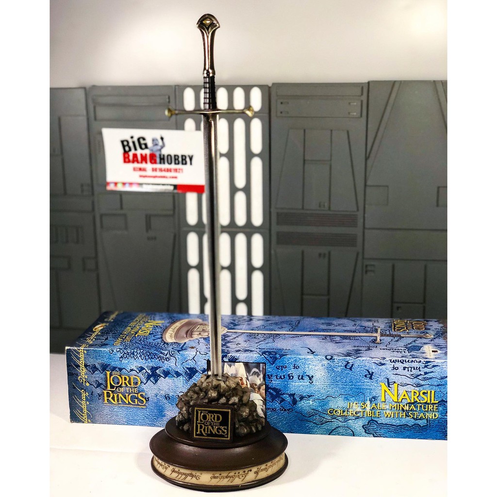 UNITED CUTLERY 1:5 SCALE STEEL SWORD REPLICA THE LORD OF THE RINGS ISILDUR’S SWORD NARSIL