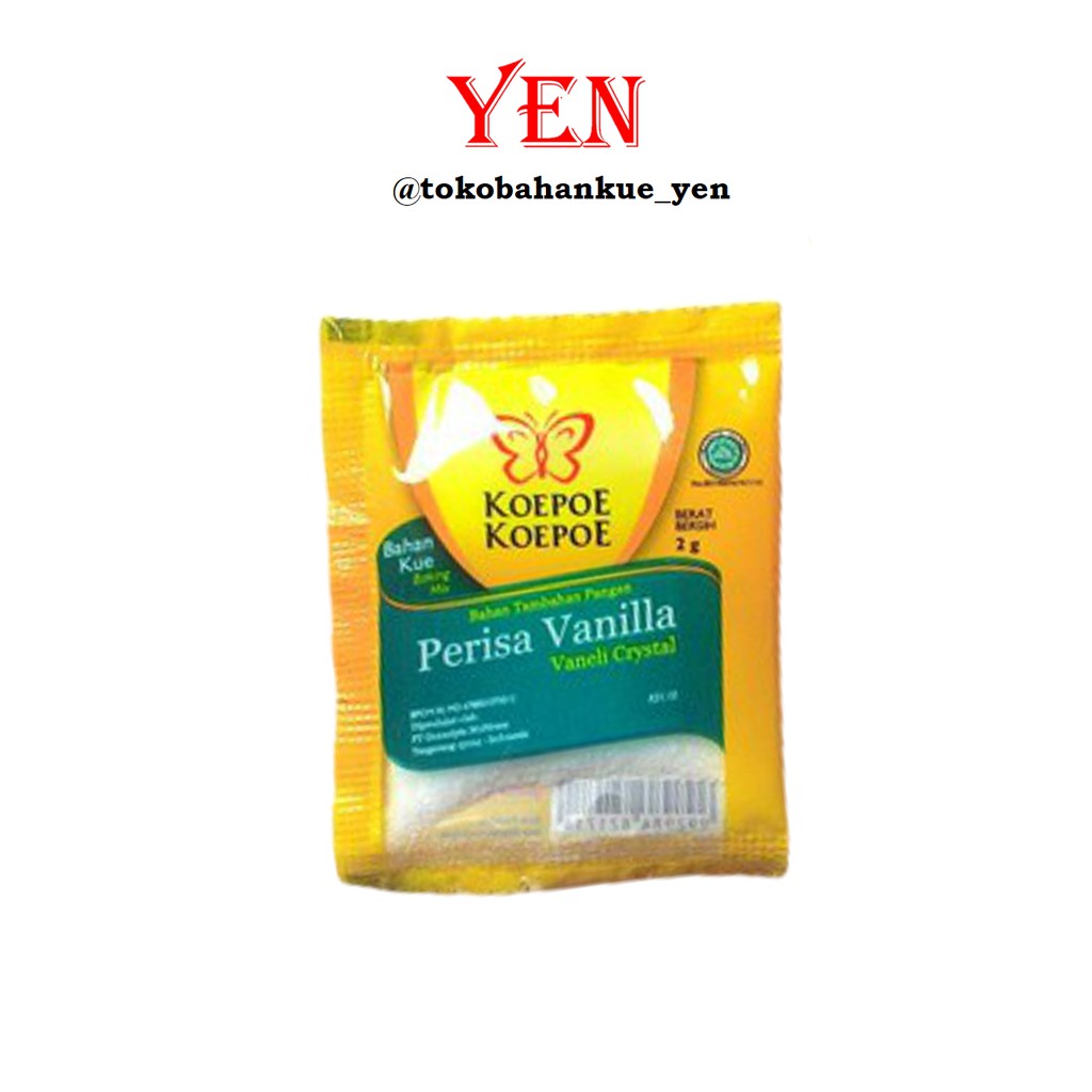 

Koepoe Koepoe (Kupu Kupu) Perisa Vanilla / Vanili bubuk / Vaneli Crystal 2gr
