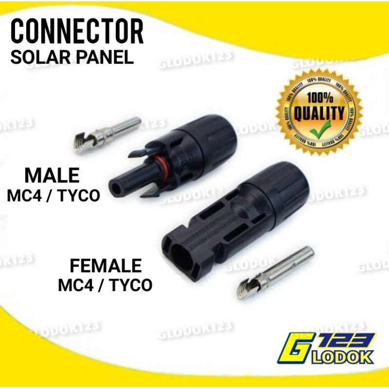 Konektor Solar Panel MC4 Kabel Connector Male Female Solar Cell Surya