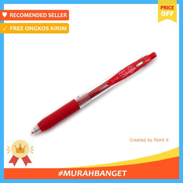 

Atk0434Sr 1.0 Red Jje15R Sarasa Zebra Gel Pen Clip Ink Merah 1,0 Mm - Alat Tulis - Pulpen