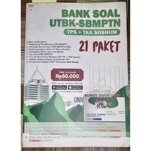 

BUKU PAKET SOAL SBMPTN 2021 FULL PEMBAHASAN