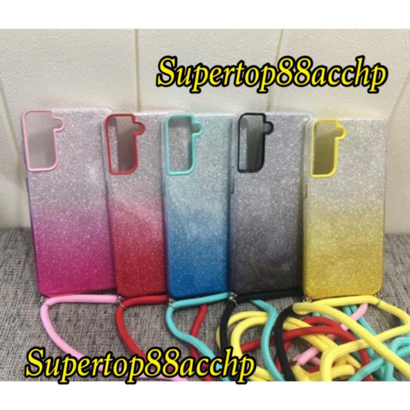 Case Tali Nagita Samsung Galaxy S21 S21 Plus S21 Ultra Lanyard Glitter Gantungan