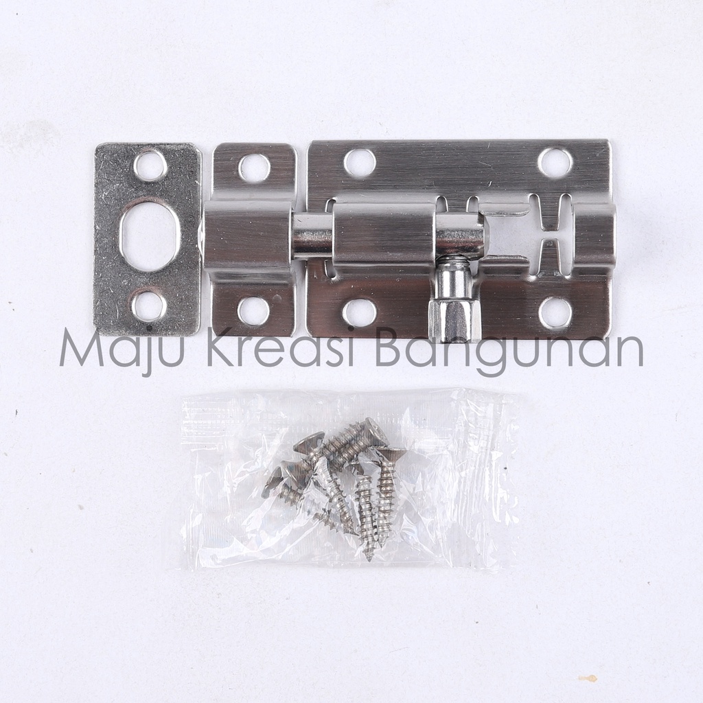 Grendel Soligen 2 Inch Stainless Steel Selot Pintu Slot Jendela Kunci Inci In