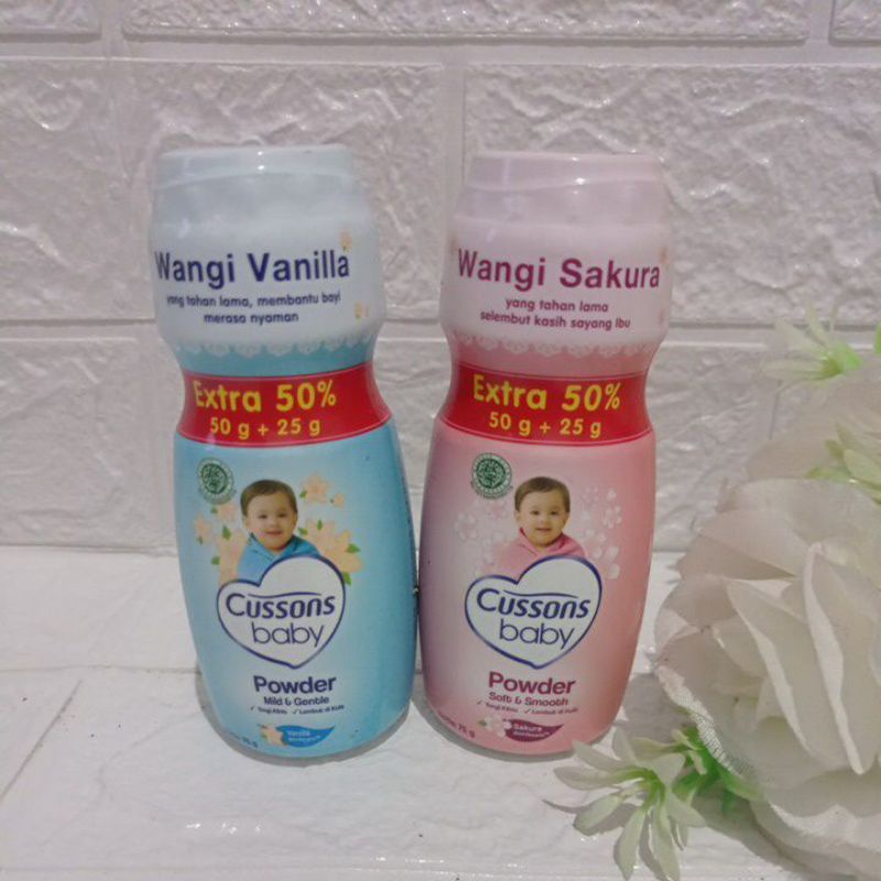 Bedak Bayi Cussons 75 gr Perawatan Bayi Baru Lahir