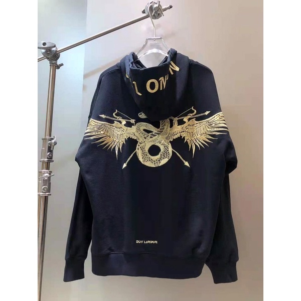 BOY03 SWEATER HOODIE BOY LONDON GOLD SNAKE ULAR IMPORT PRIA WANITA ASIA EROPA KOREA AMERIKA  BIG SIZE BOY03