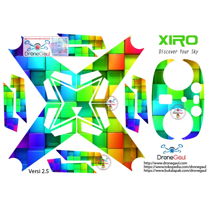Sticker drone Xiro Abstrak 2