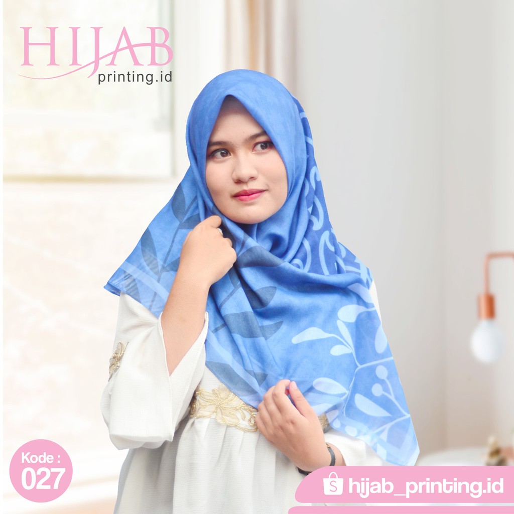 Hijab Voal Printing (Kode:027) CUSTOM NAMA/LOGO/BRAND