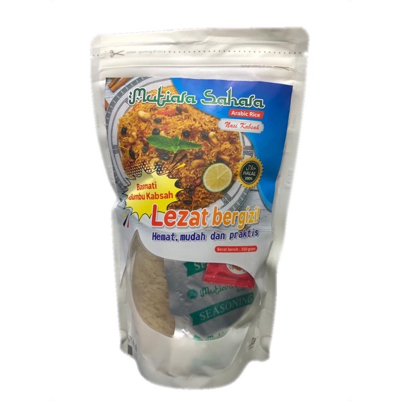 

Beras Arab / Basmati Plus Bumbu Kabsah 350 Gram