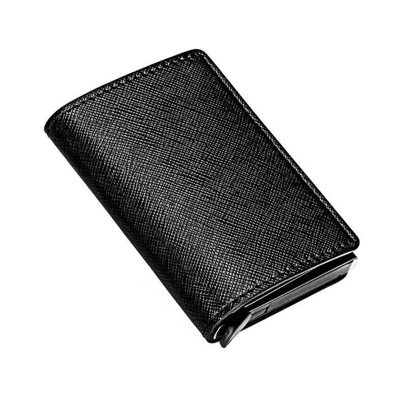 

Hengneng Dompet Kartu Anti RFID Kulit dengan Holder Aluminium - KB232