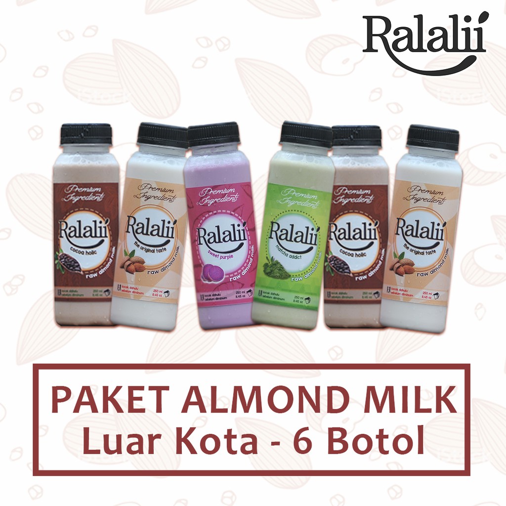 

Paket Almond Milk LUAR KOTA JOGJA - 6 botol