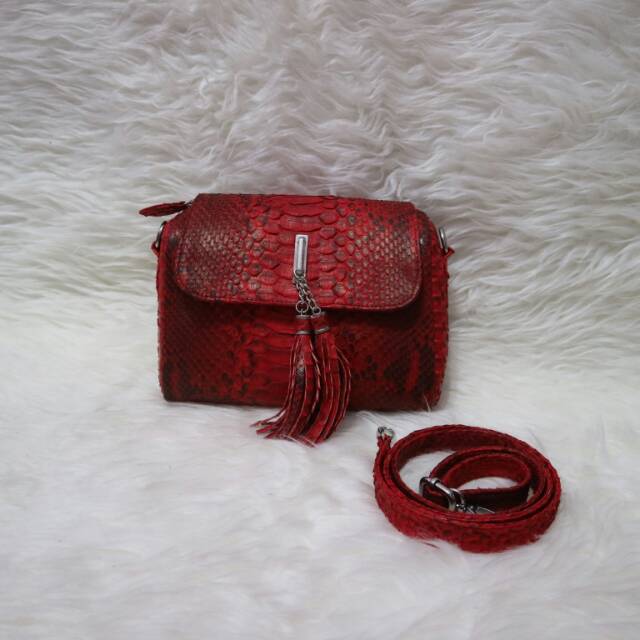 Tas cantik kulit ular asli