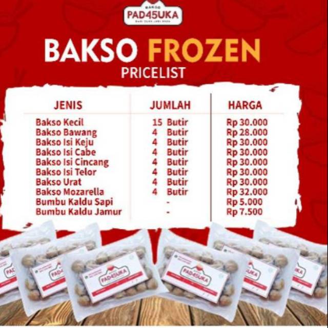 

Bumbu Kaldu Sapi - Bakso Padasuka , Bakso Frozzen