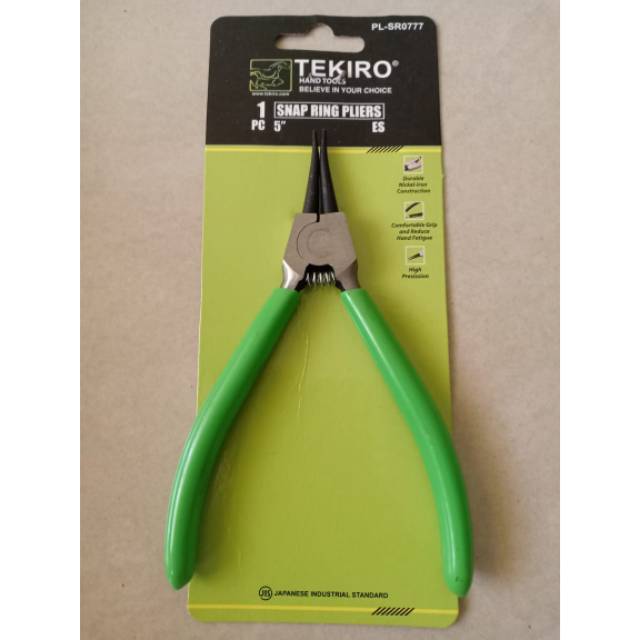 Tang Snap ring ES 5 inch Lurus(pencet buka) Tekiro