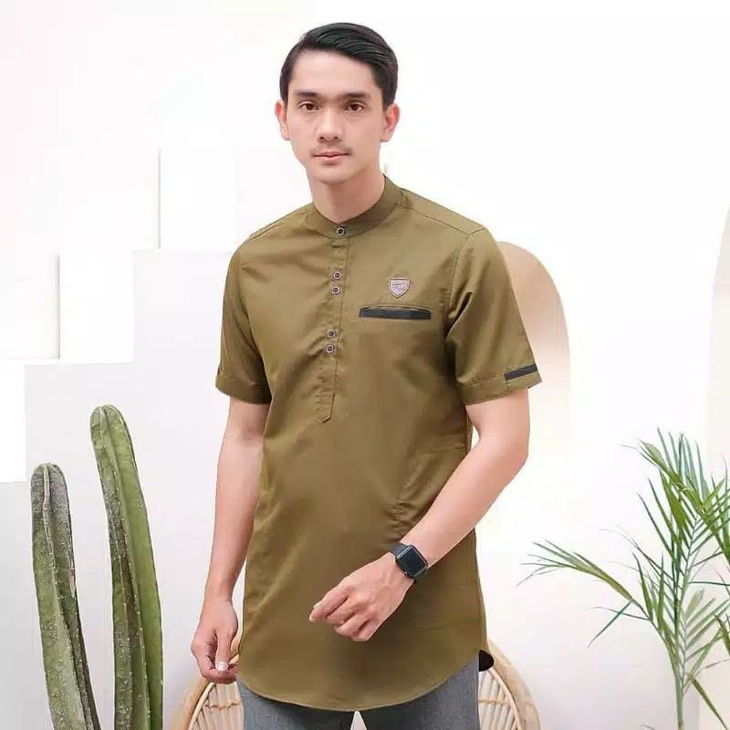 Baju Koko Kurta Dewasa Lengan 3/4 Dan Lengan Pendek Material Catton Adem Serap Keringat