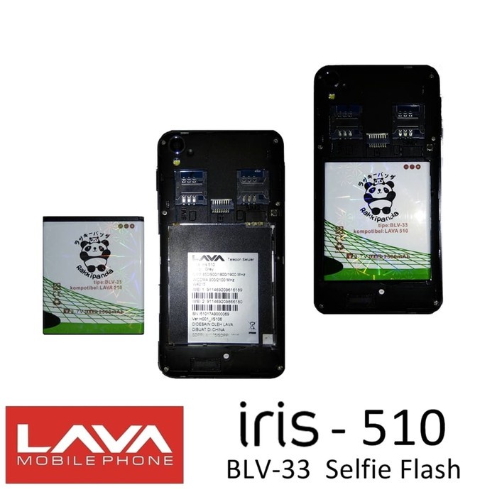 Baterai Lava Iris 510 BLV-33 RAKKIPANDA