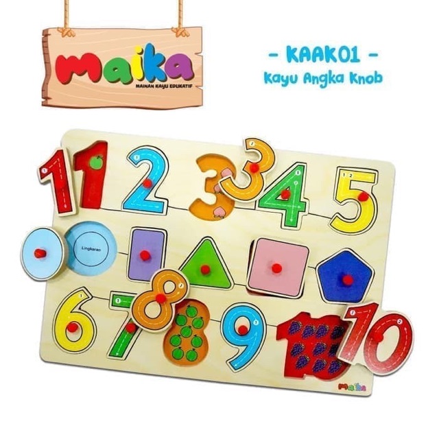 Mainan Anak Puzzle Kayu MAIKA