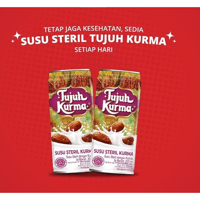 

PAKET 2 Hari Susu Steril Tujuh Kurma 189 ml [ Isi 2 Pcs ]