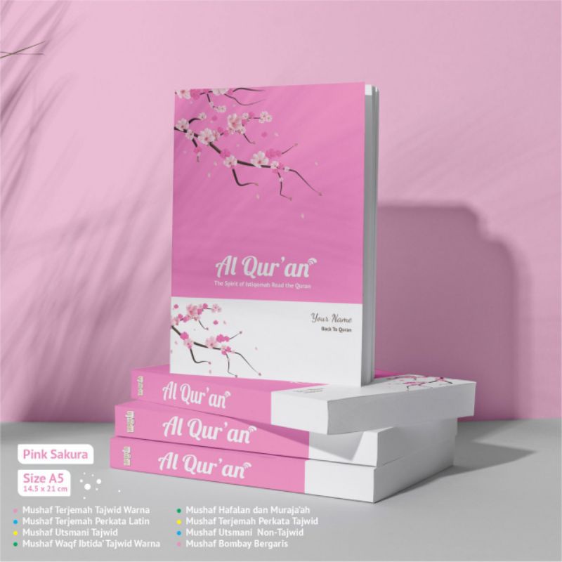 Al Quran Custom Seserahan Alquran Wedding Alquran Mahar custom bisa tulis nama sesuai Request Ukuran