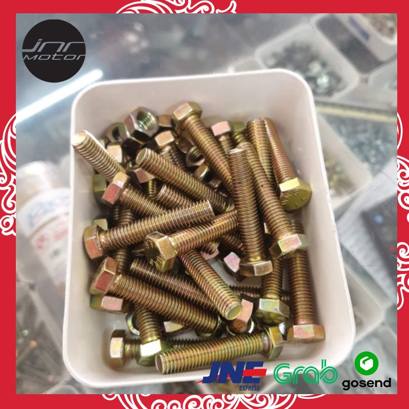 BAUT 12 FULL DRAT PANJANG 4 CM