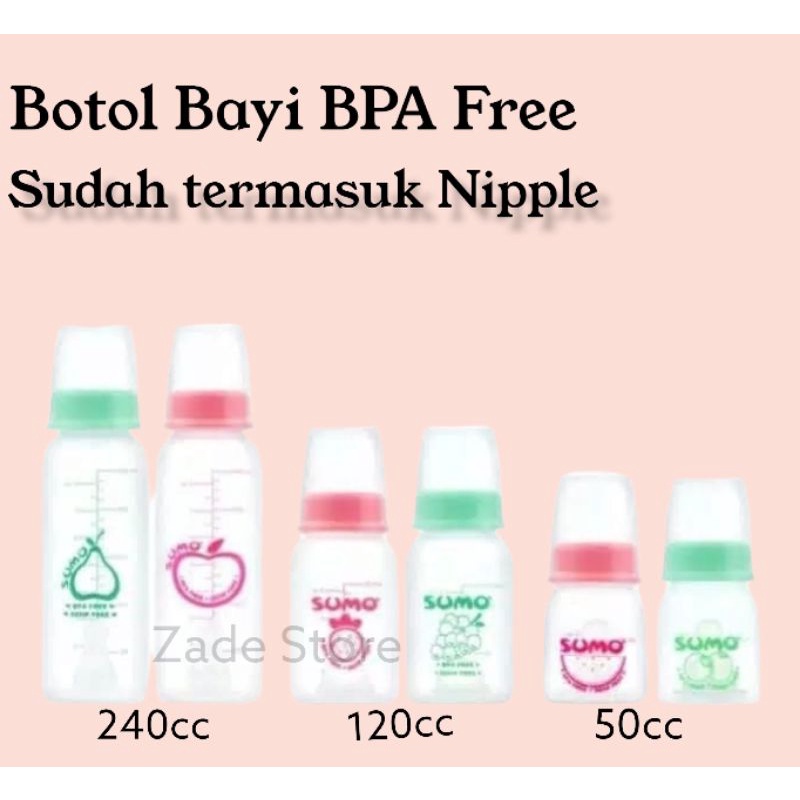 Botol susu anak ninio BPA free dot bayi 50ml 120ml 240ml nipple baby newborn botol susu asi anak traning cup botol dot anak baru lahir