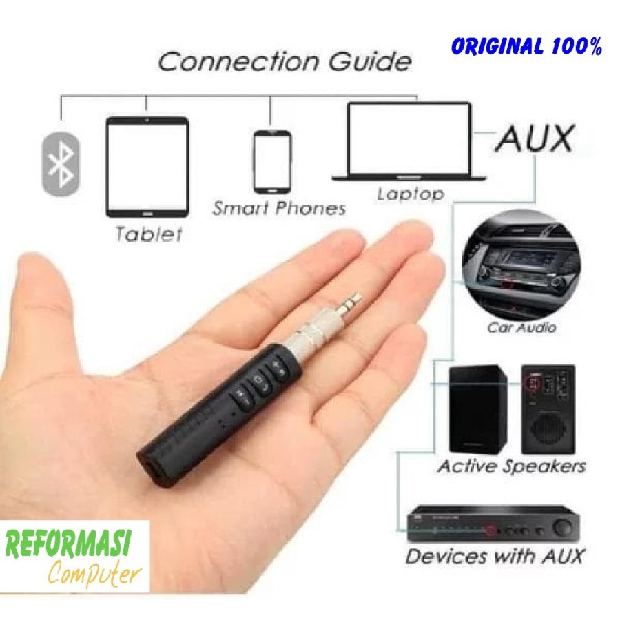 Bluetooth Wireless Audio Receiver Dongle Music Receiver AUX 3.5mm