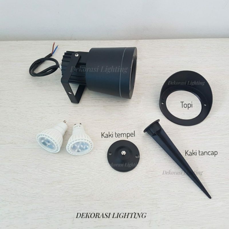 Lampu taman spotlight kap plafon sorot dekorasi