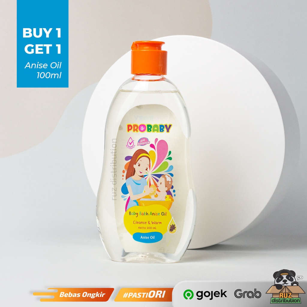 Probaby Baby Bath Anise Oil - Pro Baby Bath 200ml - Sabun Mandi Bayi