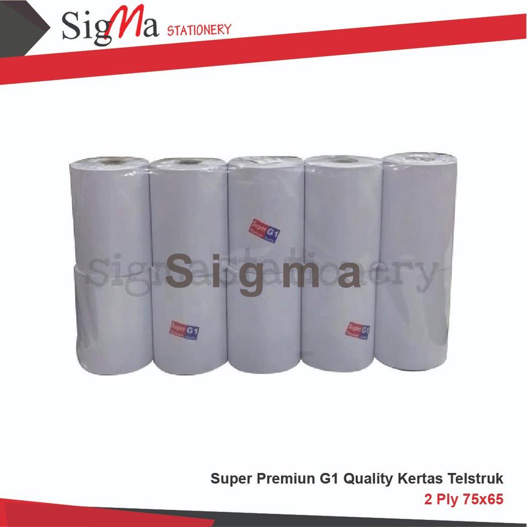 

Kertas Kasir 2ply / Struk Kasir 75 x 65 Merk G-ONE