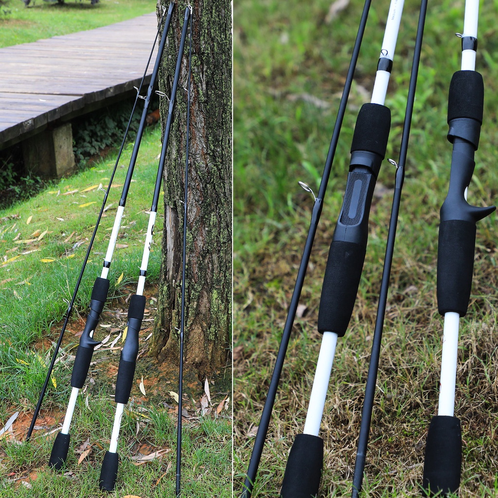 Joran Pancing 2 Bagian Joran Pancing Joran Kabel Sutet Joran Casting Joran Tegek Dengan Carbon Rod Body Dan EVA Handle Untuk Freasher air (1.65m/1.75m) Fishing Rod