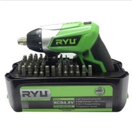 RYU RCD4.8V Cordless Screwdriver RCD 4.8V - Bor Obeng Listrik Mini