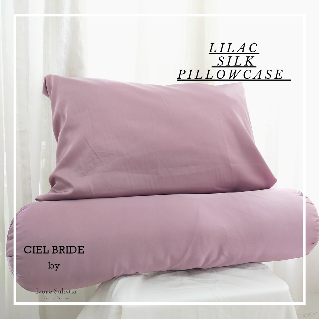 paket sarung bantal dan guling sutera size small | silk pillowcase and bolstercase | sutra Italia