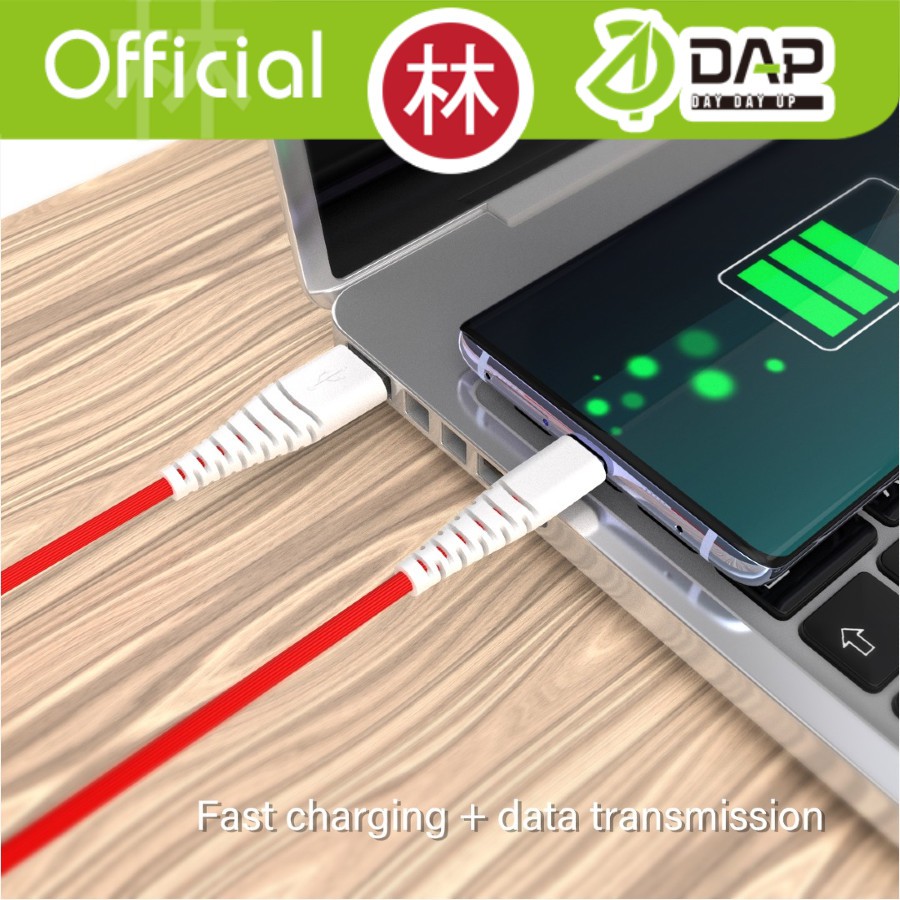 DAP D-S30MT Data Cable 2in1 Micro USB &amp; Type-C Fast Charging 2.4A