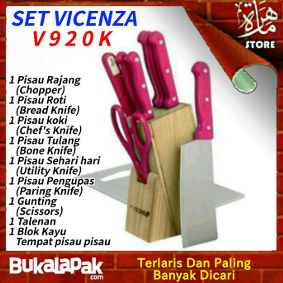 New Pisau Set Vicenza V920K Pisau Dapur Terbaik