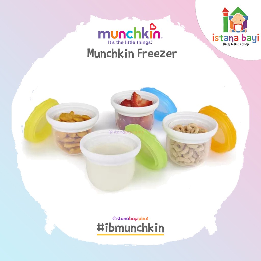 Munchkin Fresh Food Freezer Cups - Tempat Penyimpanan Makanan