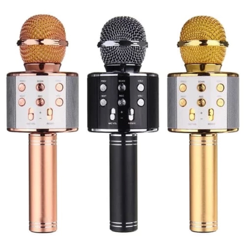 Bluetooth Karaoke Mikrofon Drahtlose Mikrofon Lautsprecher Microfone Player MIC 