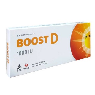 Jual BOOST D 1000 IU 1 BOX ISI 30 TABLET/VITAMIN D3/VITAMIN D/DAYA ...