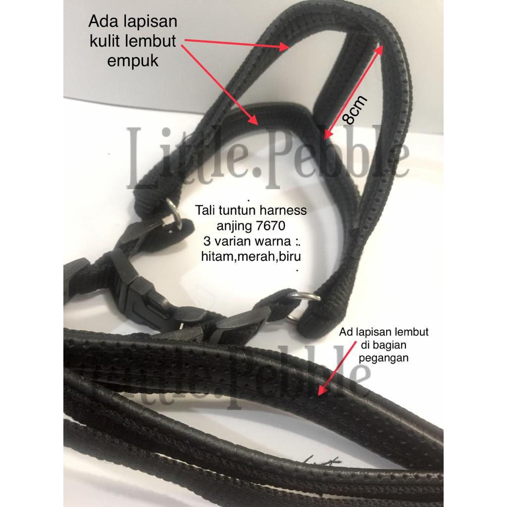 TALI TUNTUN HARNESS ANJING BAHAN BYLON-BUSA-7670