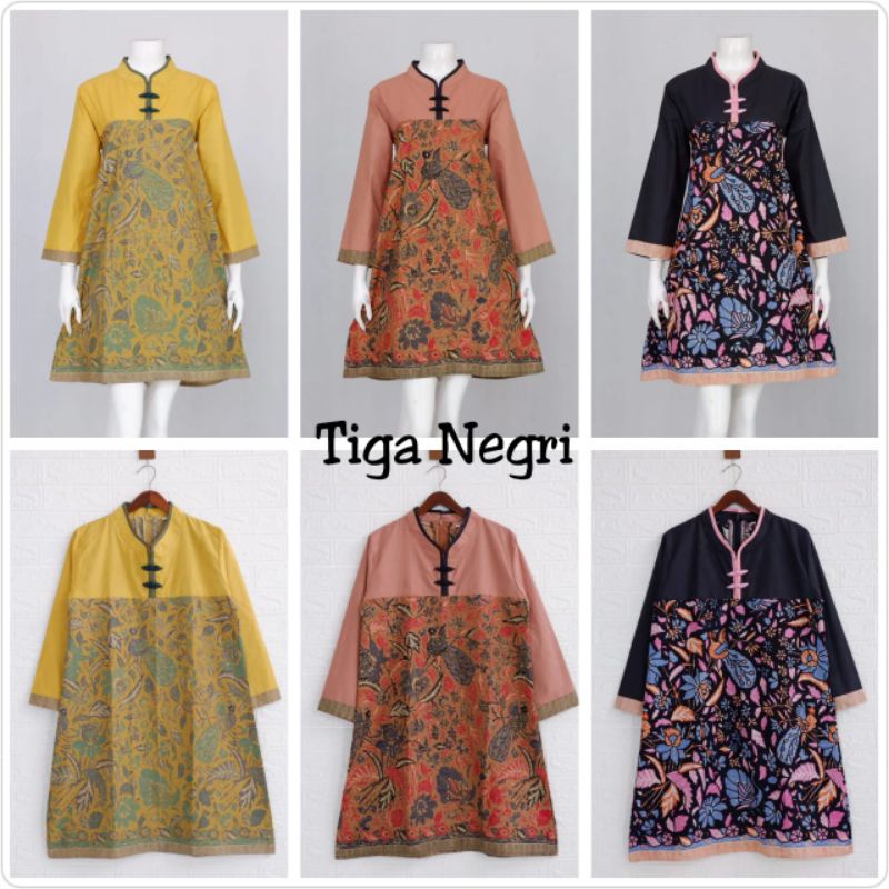 tunik tiga negri kombi katun toyobo batik solo