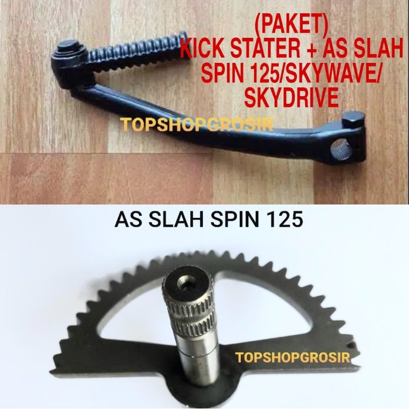 (PAKET) Gear As Slah As Selah kick + Pedal Kick Stater Engkolan Spin 125/Skywave/Skydrive