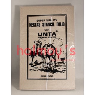 Jual KERTAS STENSIL / KORAN / BURAM UNTA FOLIO / F4 ( 500 PCS ...