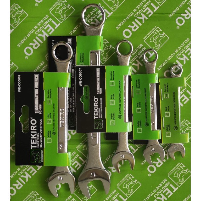 TEKIRO KUNCI RING PAS/COMBINATION WRENCH UK 8MM, 10MM, 12MM, 14MM, 17MM