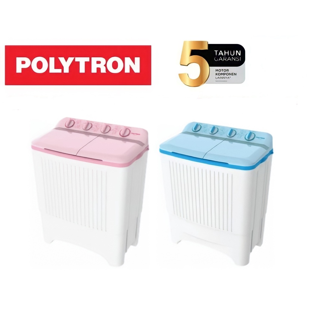 Polytron Mesin Cuci 2 Tabung 7 Kg PWM 7073 Twin Tube