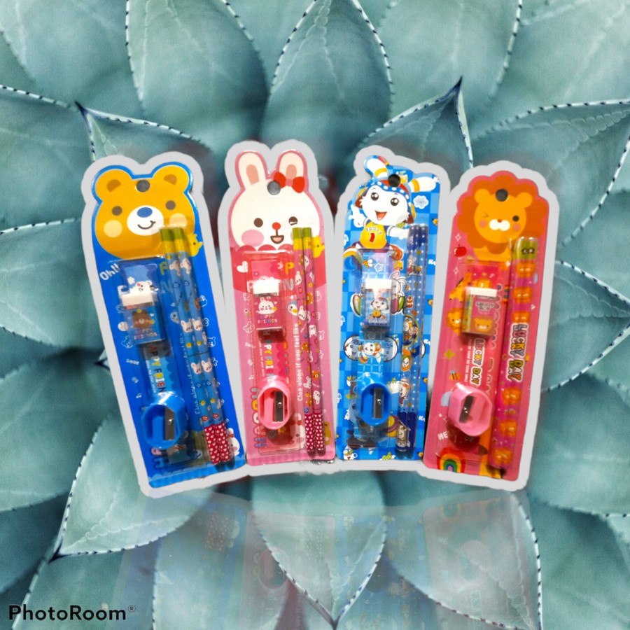 

Paket Alat Tulis Karakter Pensil Set 5 IN 1 / Alat Tulis Anak Karakter
