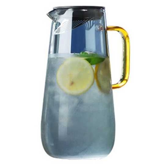 Teko Pitcher Kaca Unik Teh Kopi Jus Borosilicate Glass 1.6l Homadise