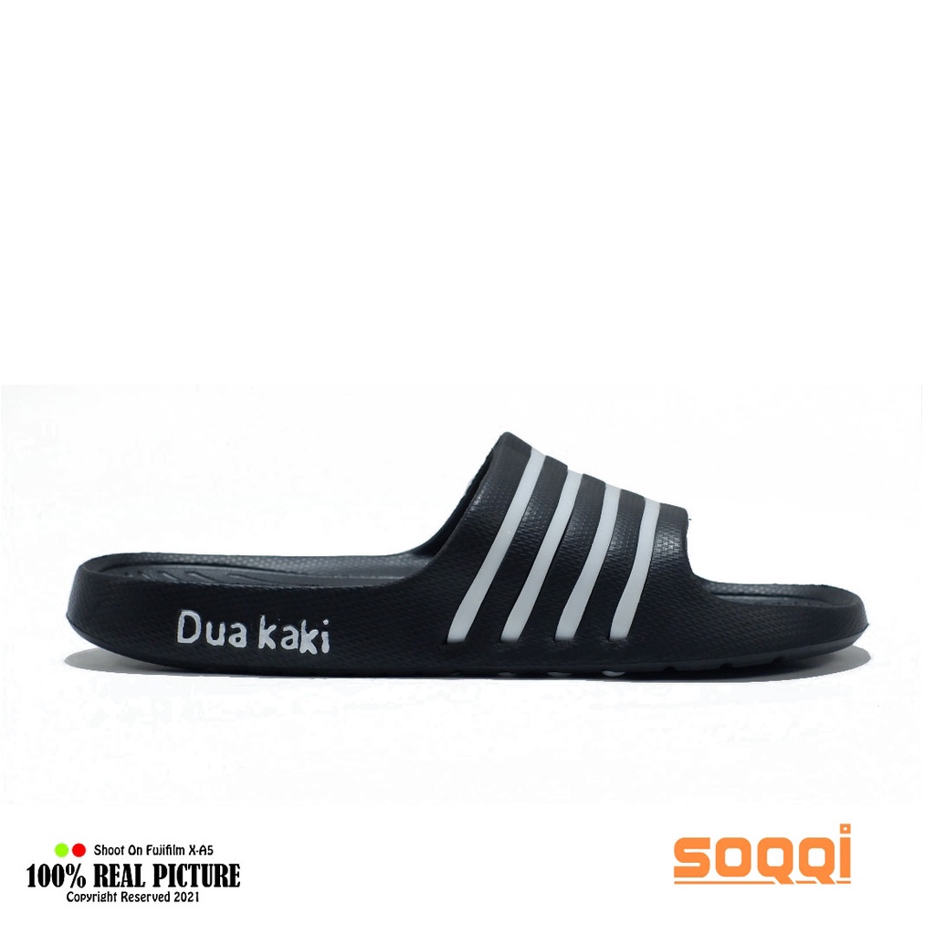 Sandal slop pria karet original sandal selop cowok laki-laki dewasa model distro slip on slide import anti licin branded Soqqi-Dk 5261 2X terbaru promo lebaran keren cod murah 40-44