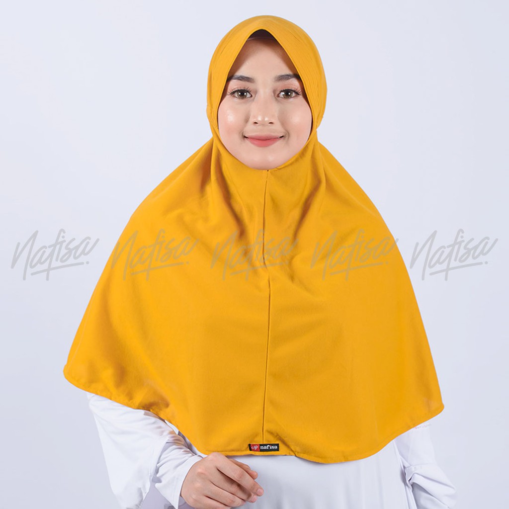 Jilbab Instan Serut Home Statis | Hijab Serut Santai L Pet Kecil Antem Kaos Khimar Kerudung Bergo